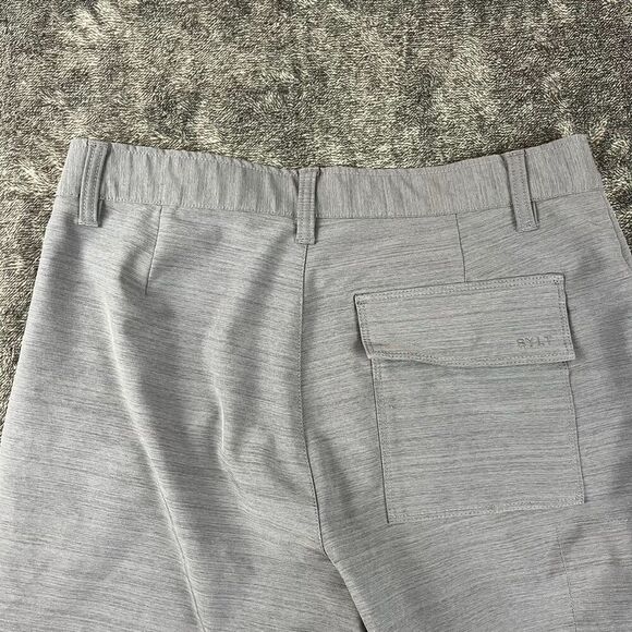 BYLT Kinetic Chino Shorts Heather Gray Men's M 9" Inseam Golf Hybrid - Picture 8 of 11